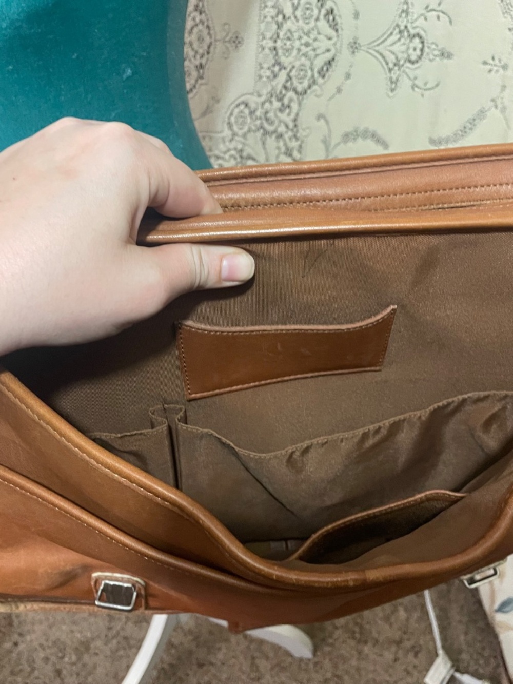 Coach: Vintage thompson Saddle distressed brown leather satchel - Picture 7 of 8